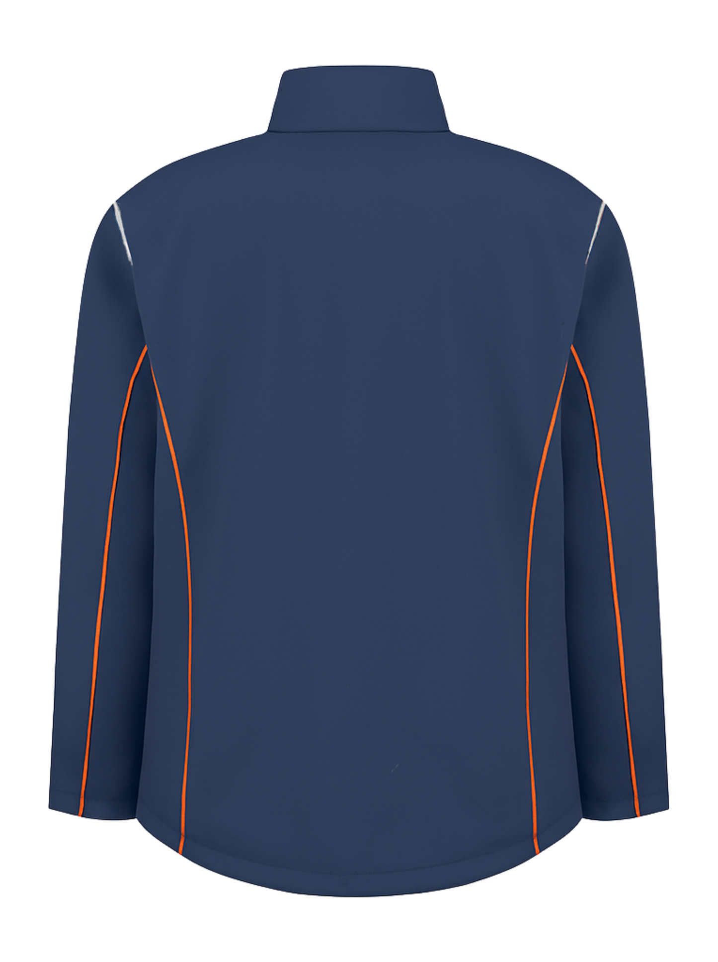 Comfortabele softshell werkjas – navy/oranje