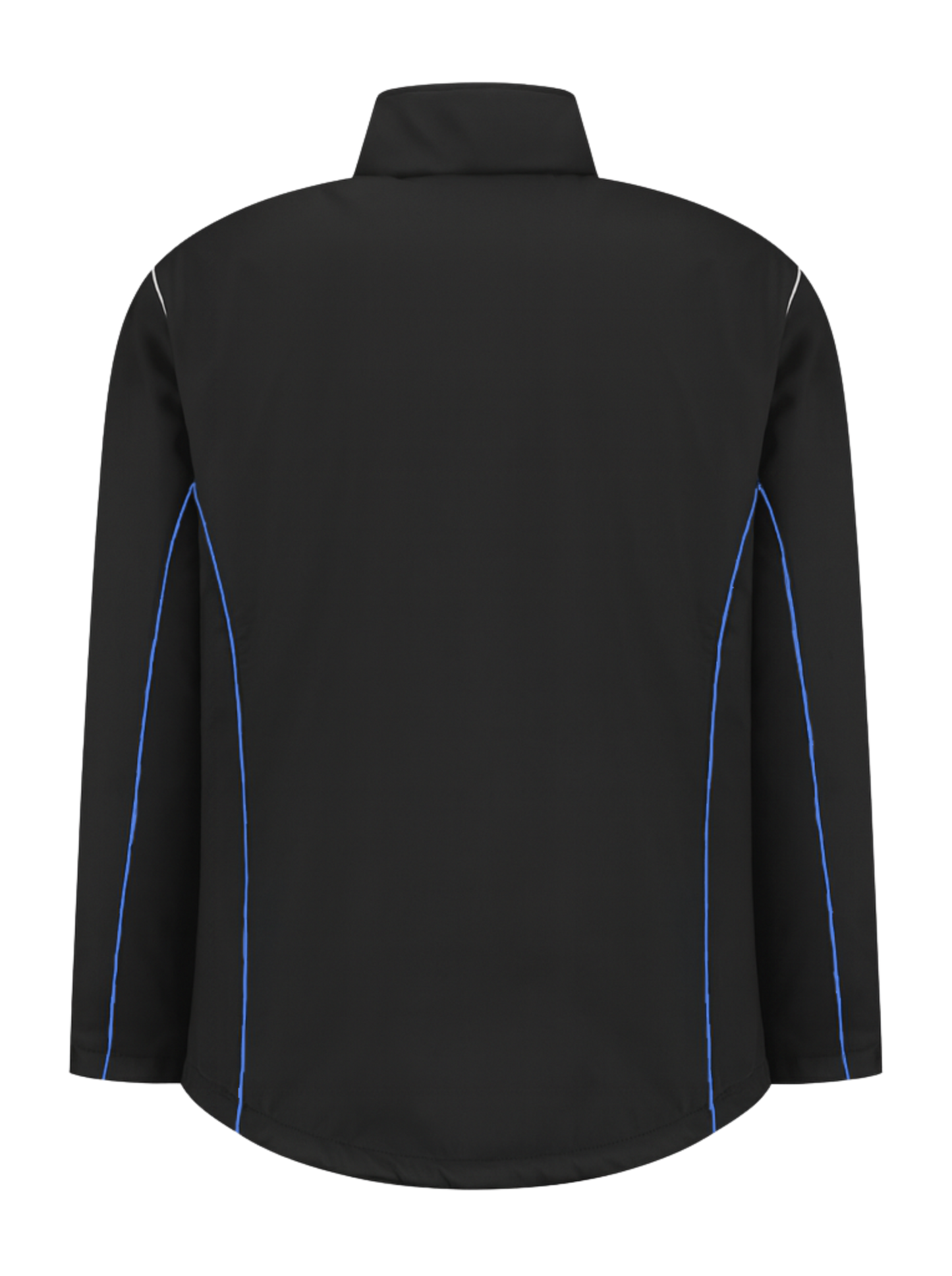 Comfortabele softshell werkjas – zwart/kobalt