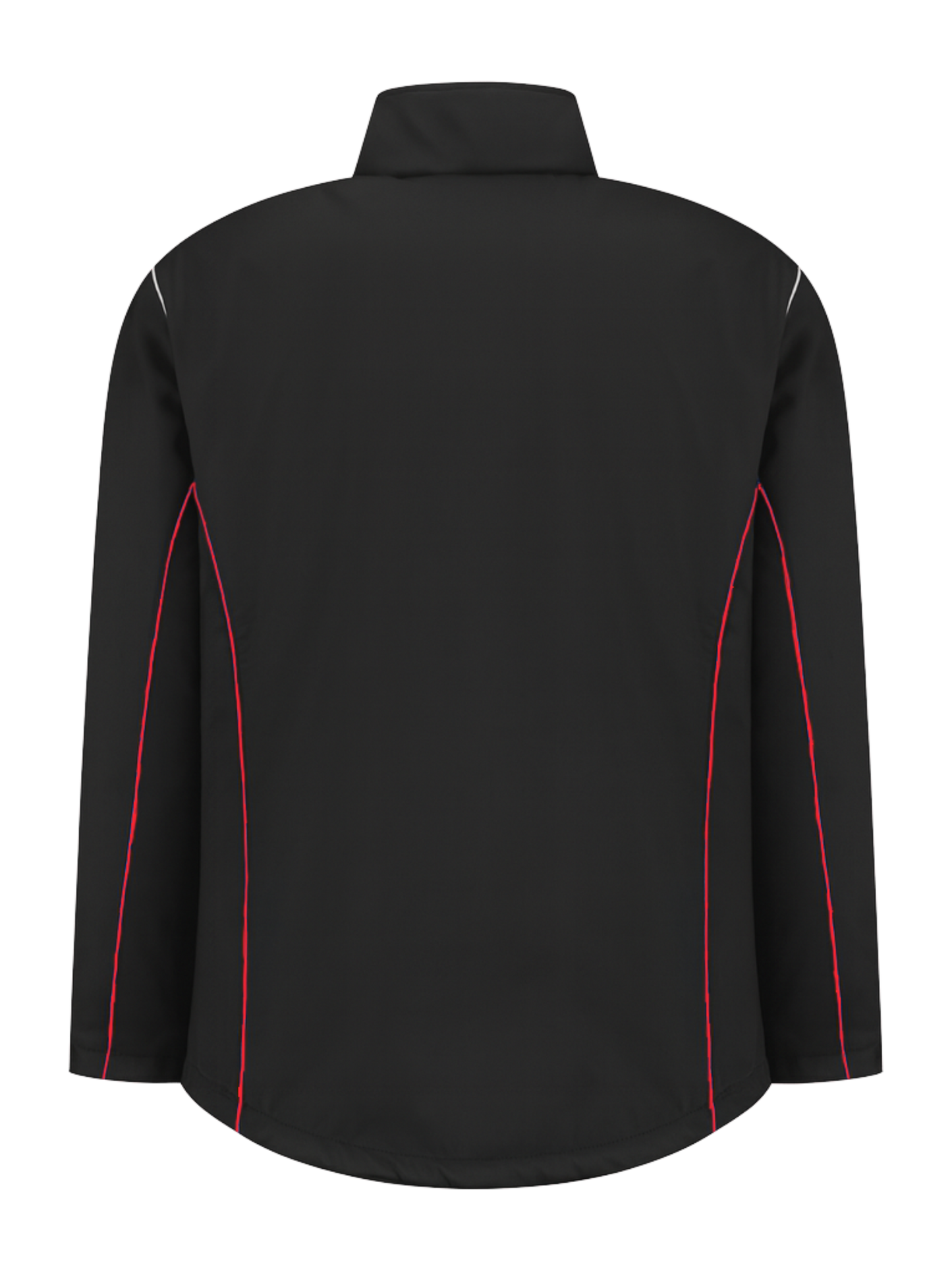 Comfortabele softshell werkjas – zwart/rood