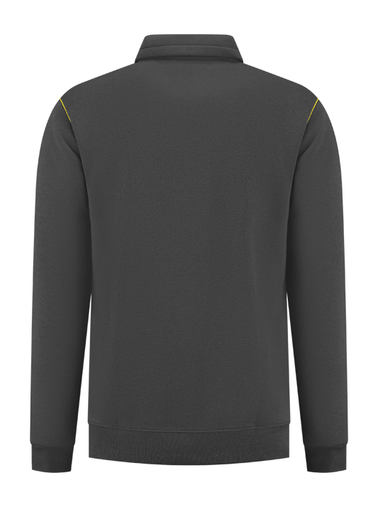 Werksweater antraciet/geel