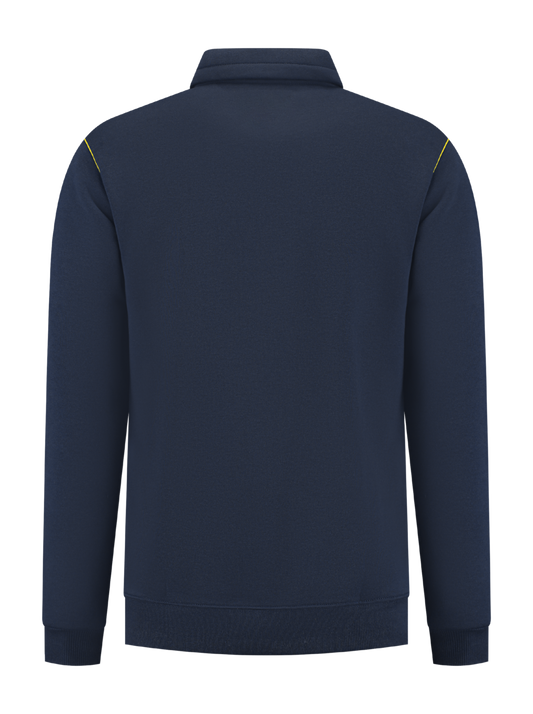 Werksweater navy/geel