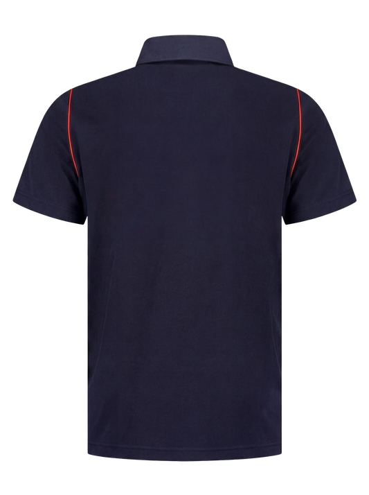Werkpolo- navy/rood