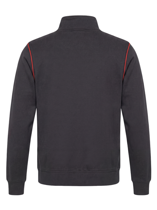Werkvest antraciet/rood
