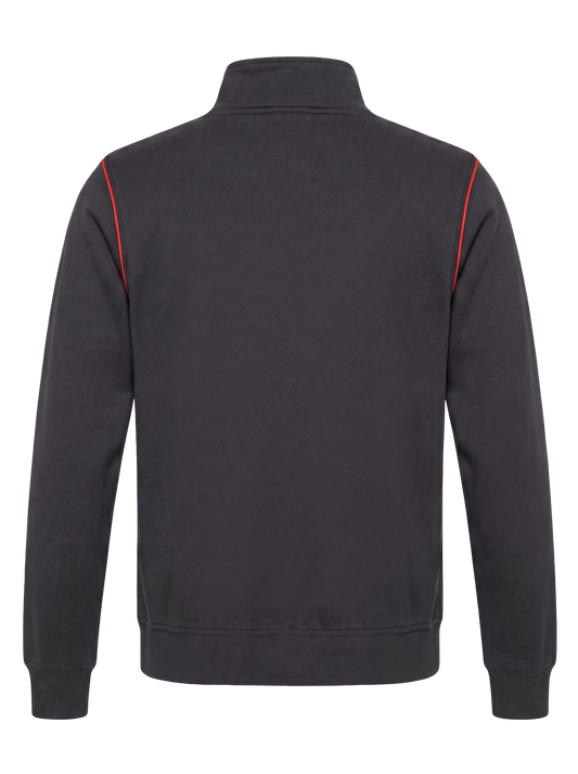 Werkvest antraciet/rood