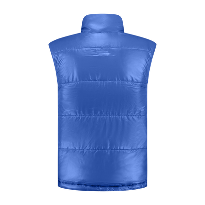 Bodywarmer Zwart met kleuraccent blauw- voor professionals comfortabel, duurzaam en representatief