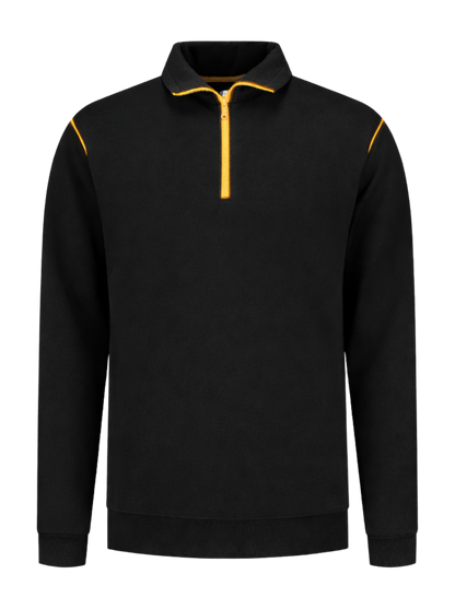 Werksweater zwart/geel