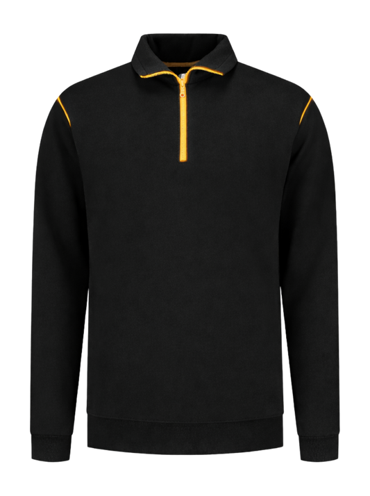 Werksweater zwart/geel