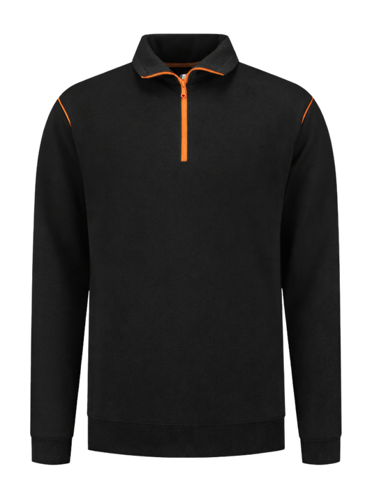 Werksweater zwart/oranje