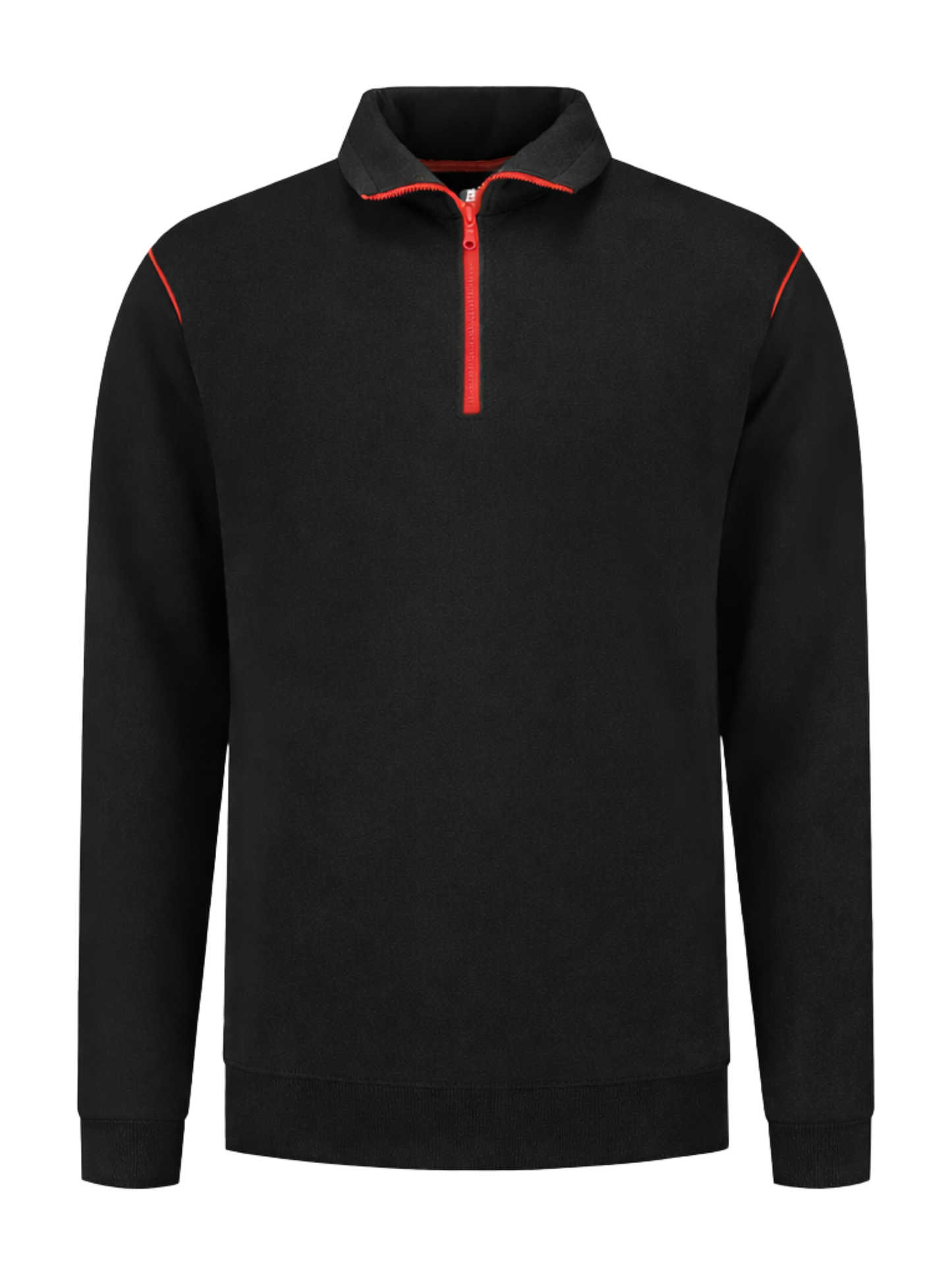 Werksweater zwart/rood