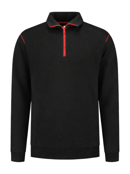 Werksweater zwart/rood
