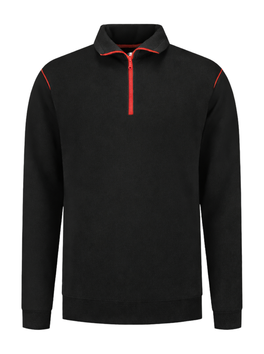 Werksweater zwart/rood