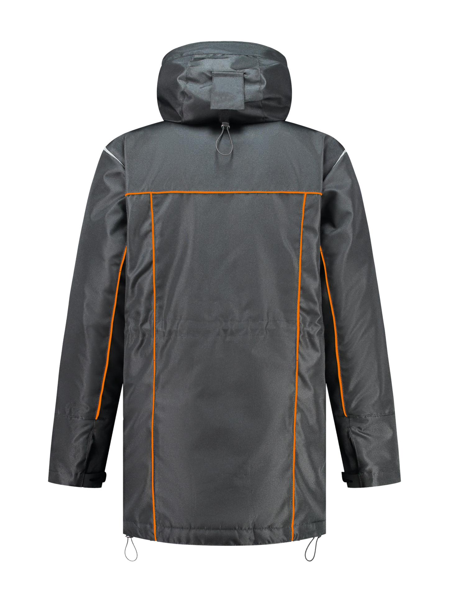 Water- en winddichte winterwerkjas – antraciet/oranje