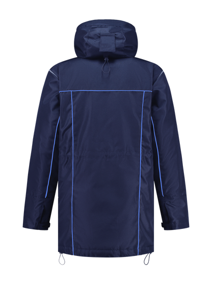Water- en winddichte winterwerkjas – navy/kobalt