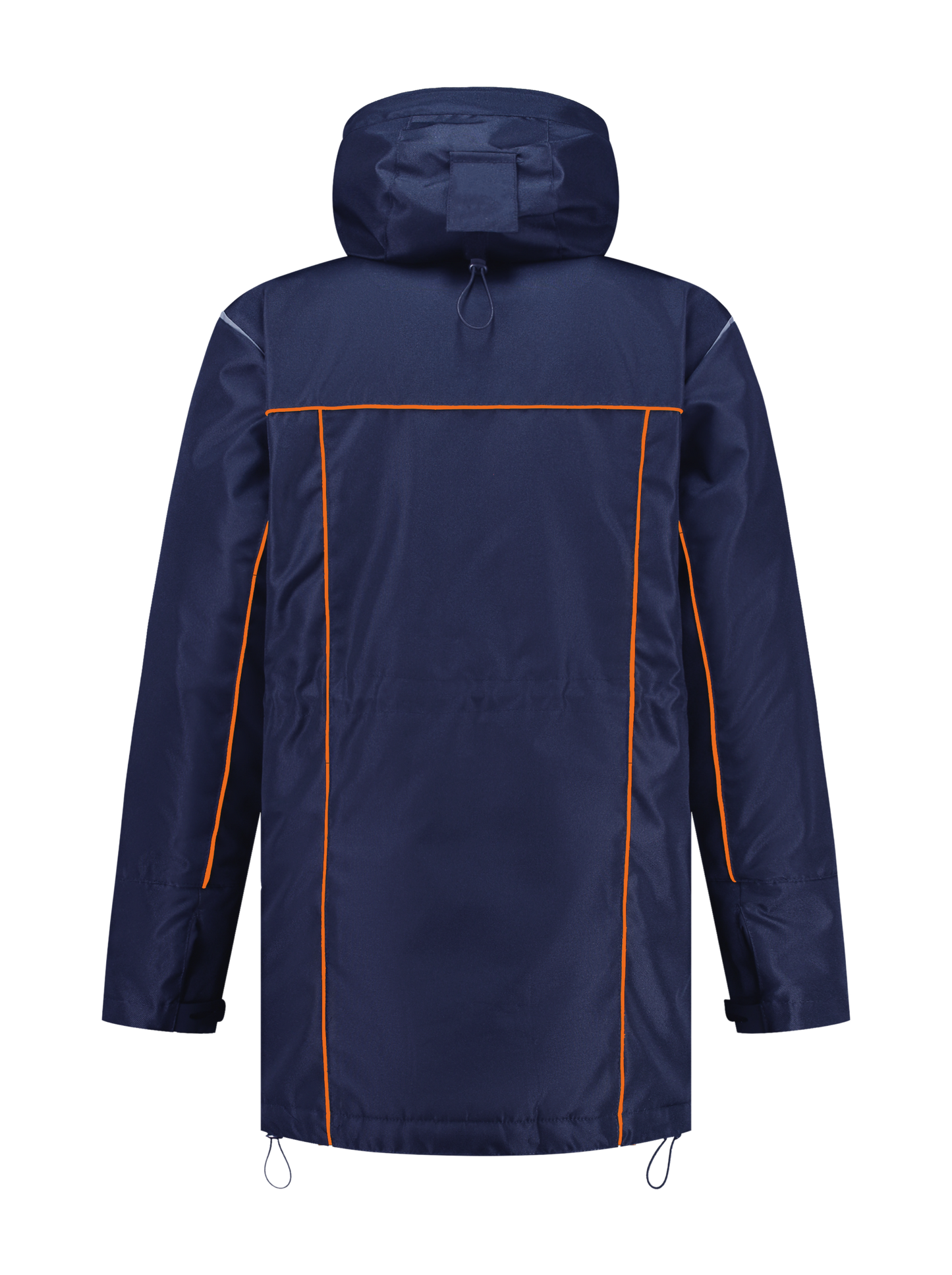 Water- en winddichte winterwerkjas – navy/oranje