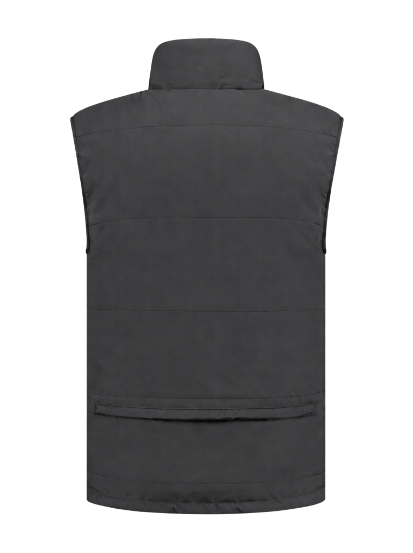 Omkeerbare werkbodywarmer– antraciet/oranje