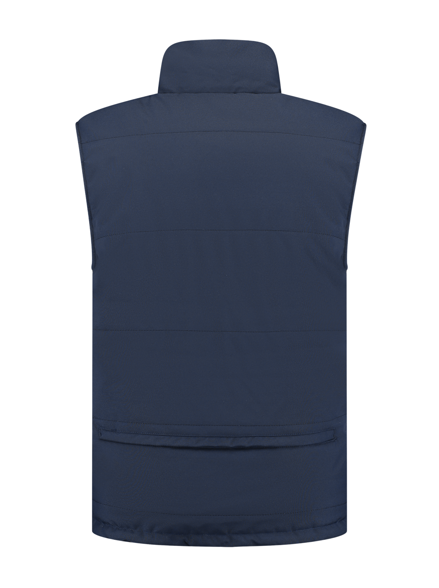 Omkeerbare werkbodywarmer – navy/rood