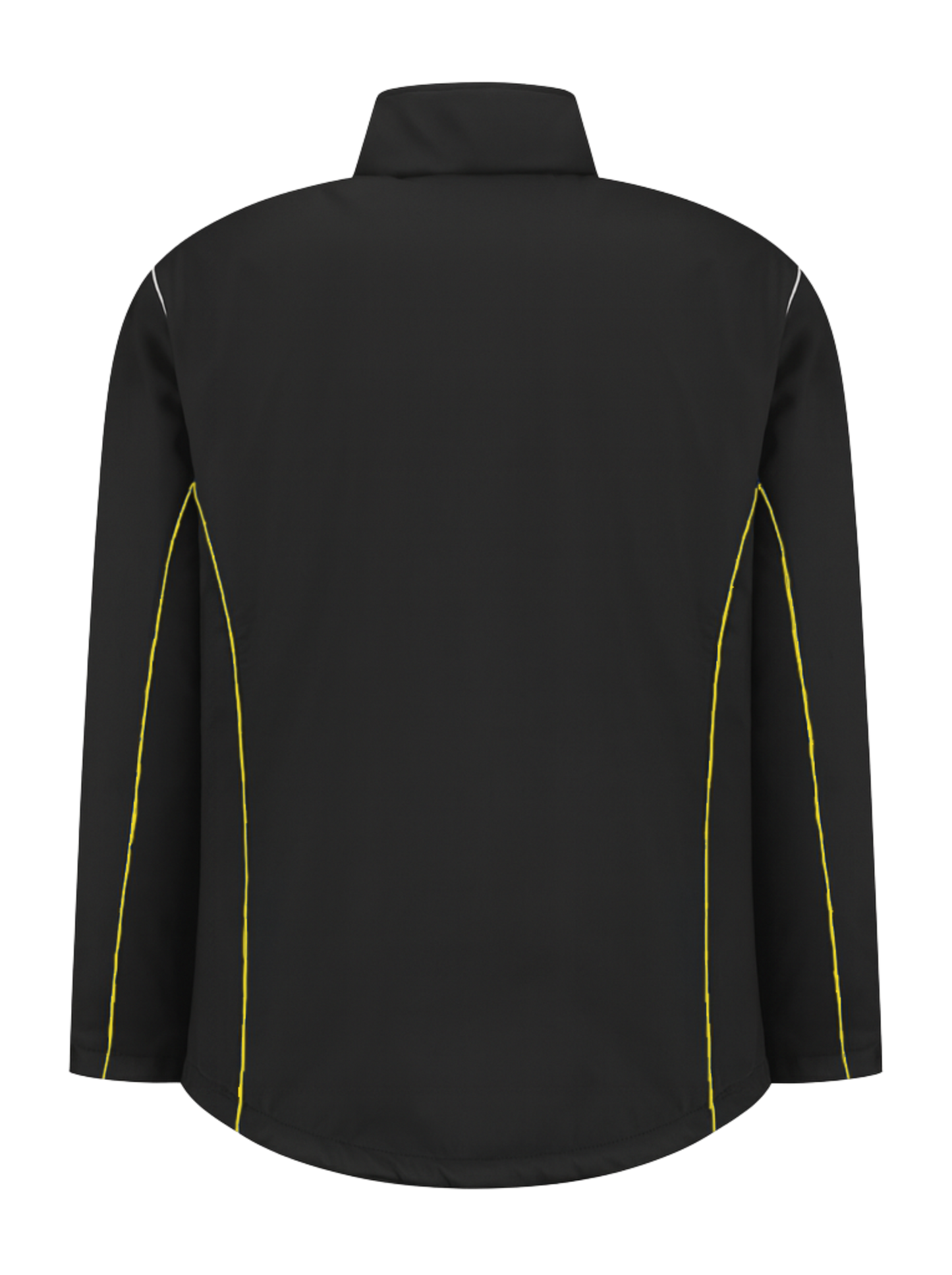 Comfortabele softshell werkjas – zwart/geel