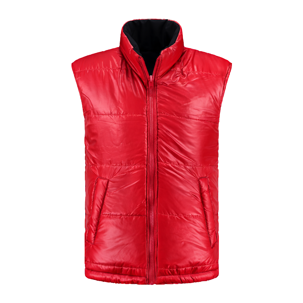 Bodywarmer Zwart met kleuraccent rood-  voor professionals comfortabel, duurzaam en representatief