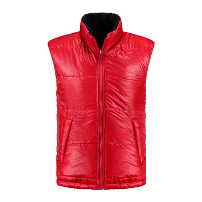 Bodywarmer Zwart met kleuraccent rood-  voor professionals comfortabel, duurzaam en representatief