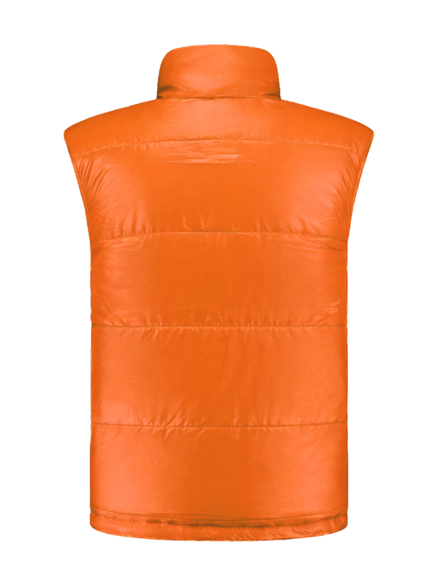 Omkeerbare werkbodywarmer –zwart/oranje