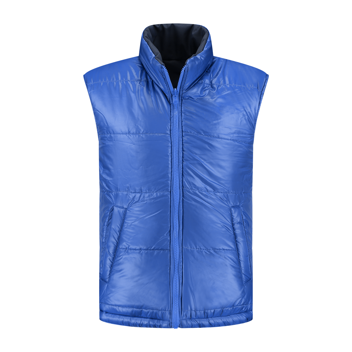 Bodywarmer Navy met kleuraccent blauw-  voor professionals comfortabel, duurzaam en representatief