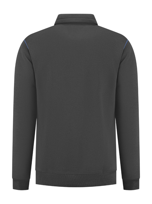 Werksweater antraciet/kobalt