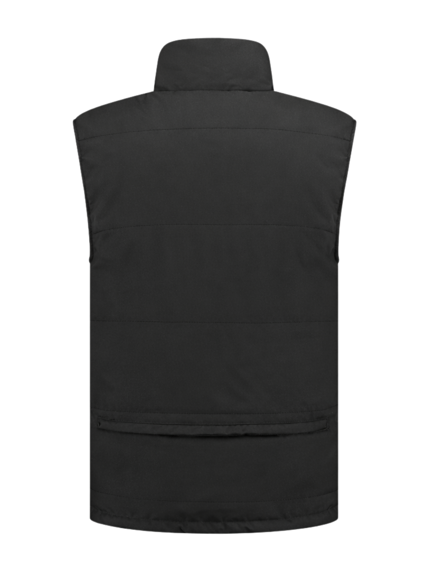 Omkeerbare werkbodywarmer – zwart/rood