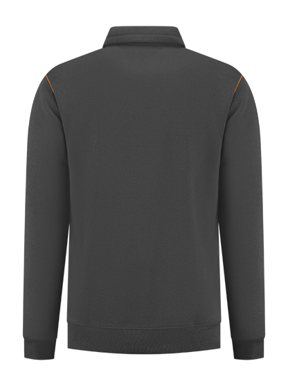 Werksweater antraciet/oranje