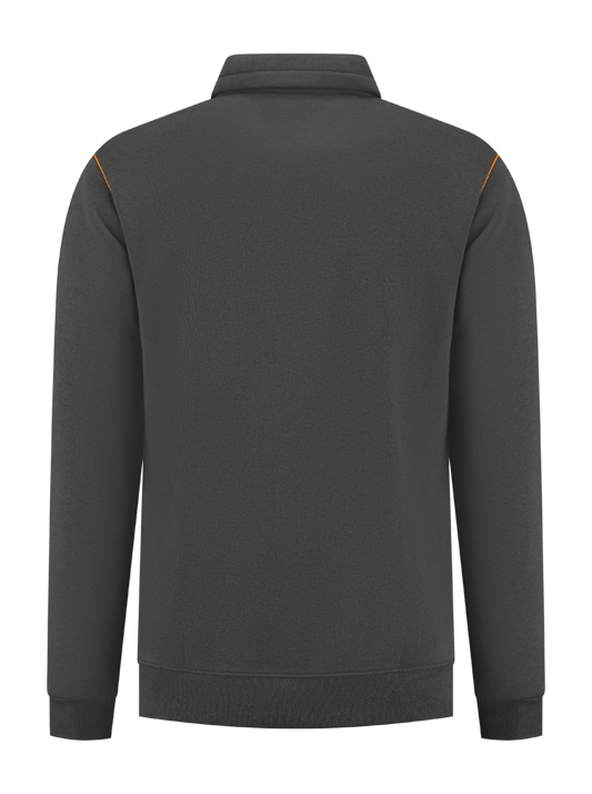 Werksweater antraciet/oranje