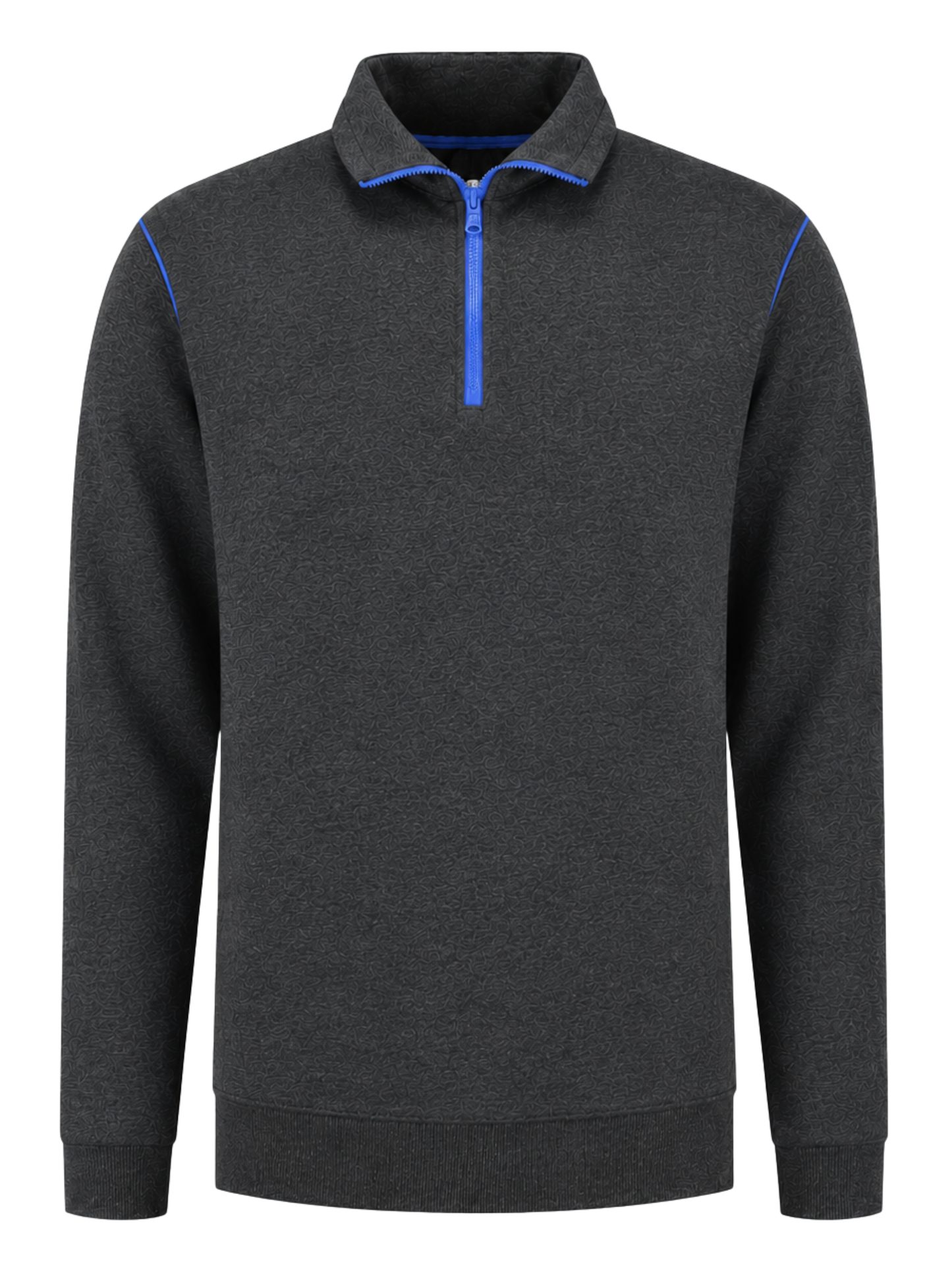 Werksweater antraciet/kobalt