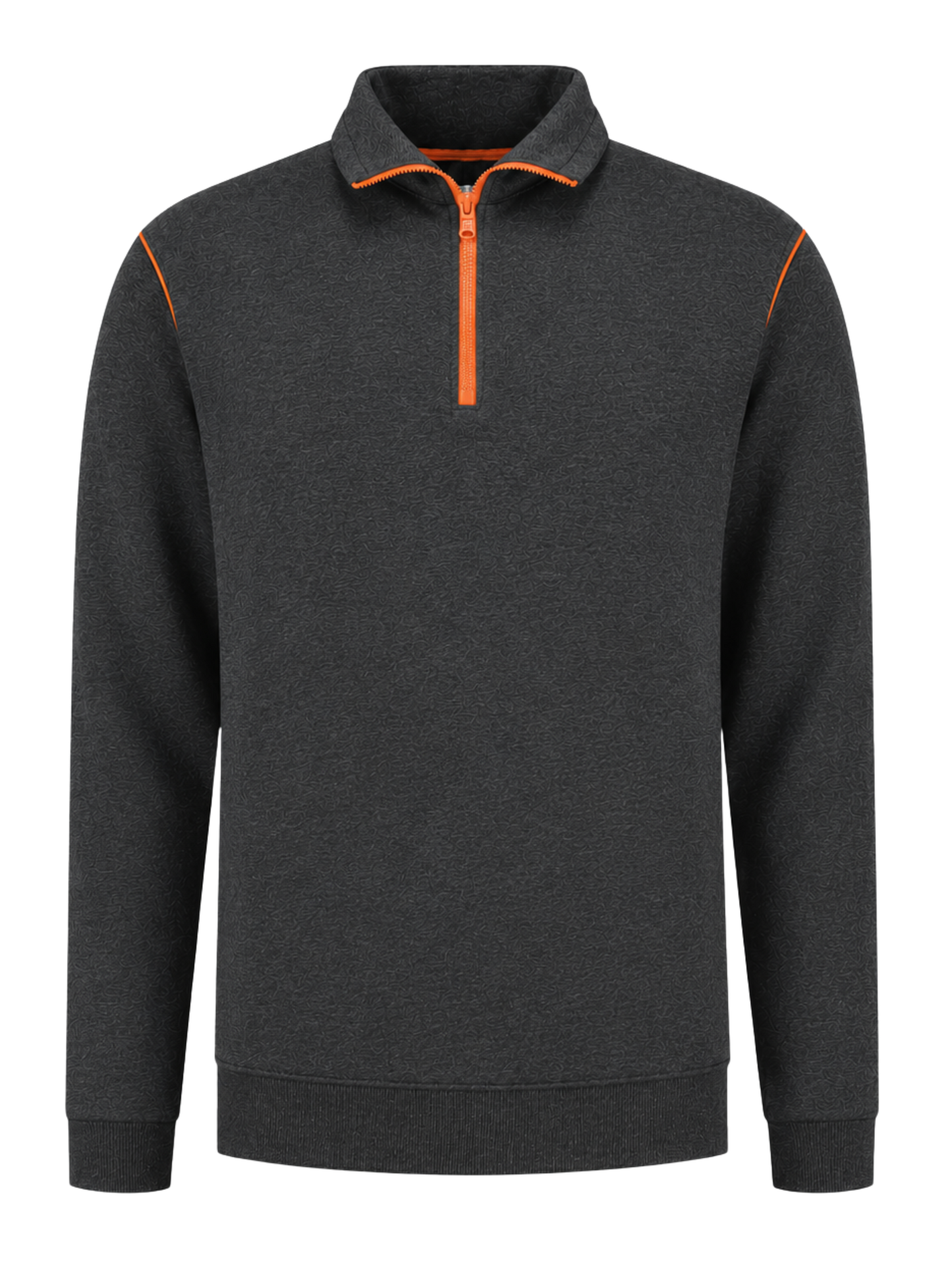 Werksweater antraciet/oranje