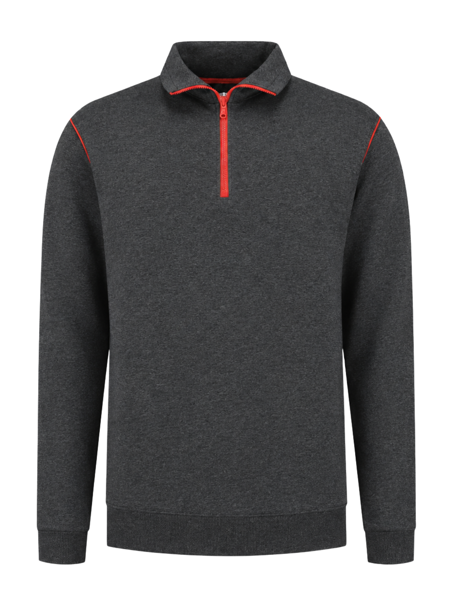 Werksweater antraciet/rood