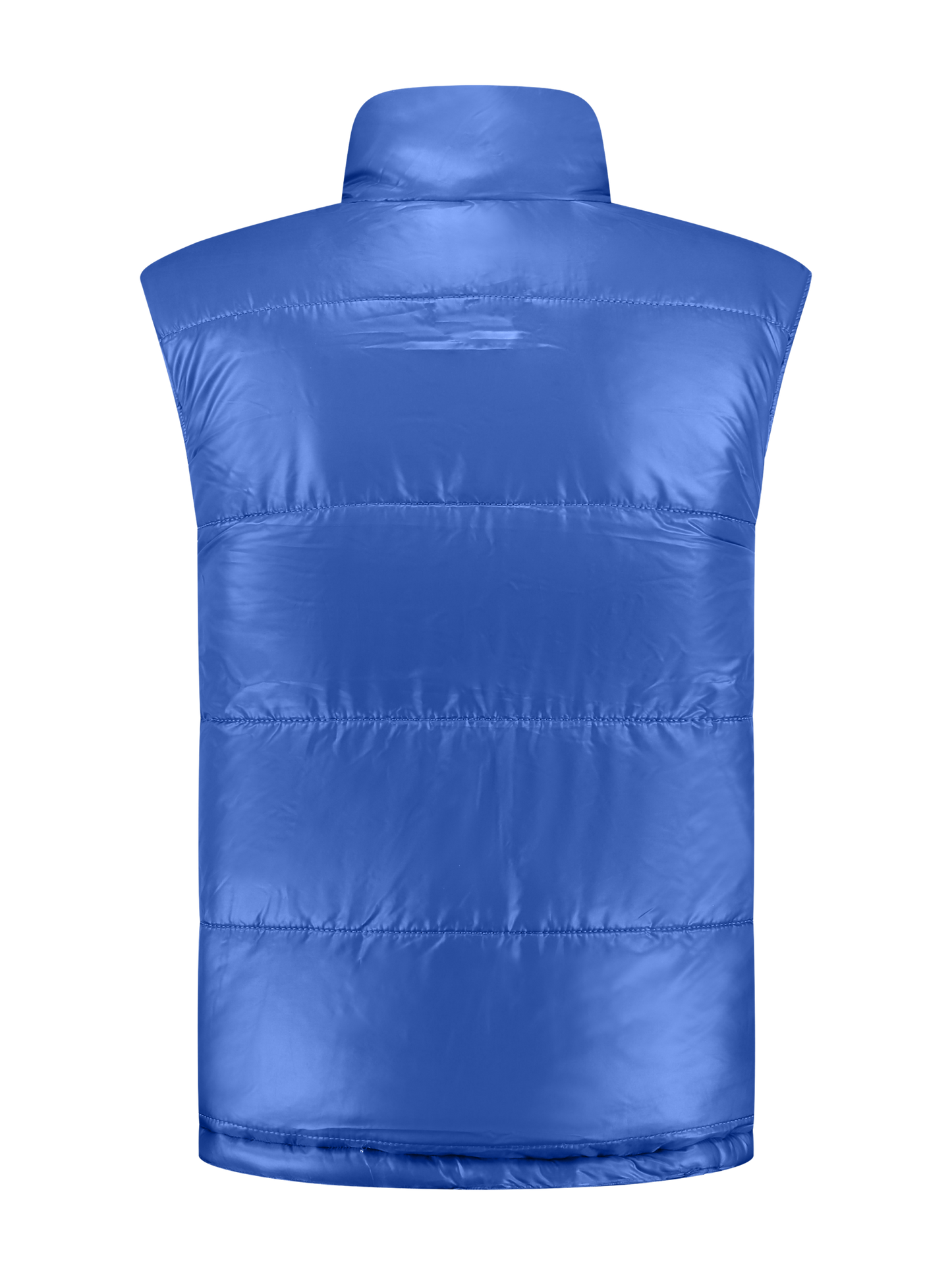 Omkeerbare werkbodywarmer – zwart/kobalt
