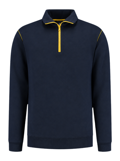 Werksweater navy/geel