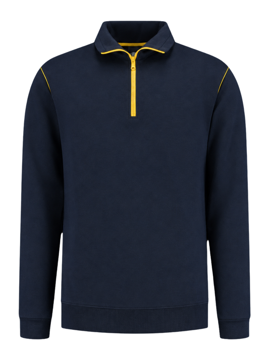Werksweater navy/geel