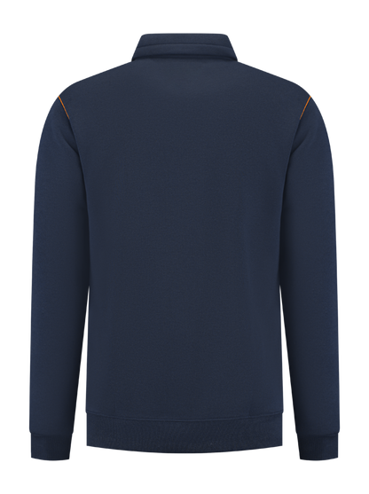 Werksweater navy/oranje