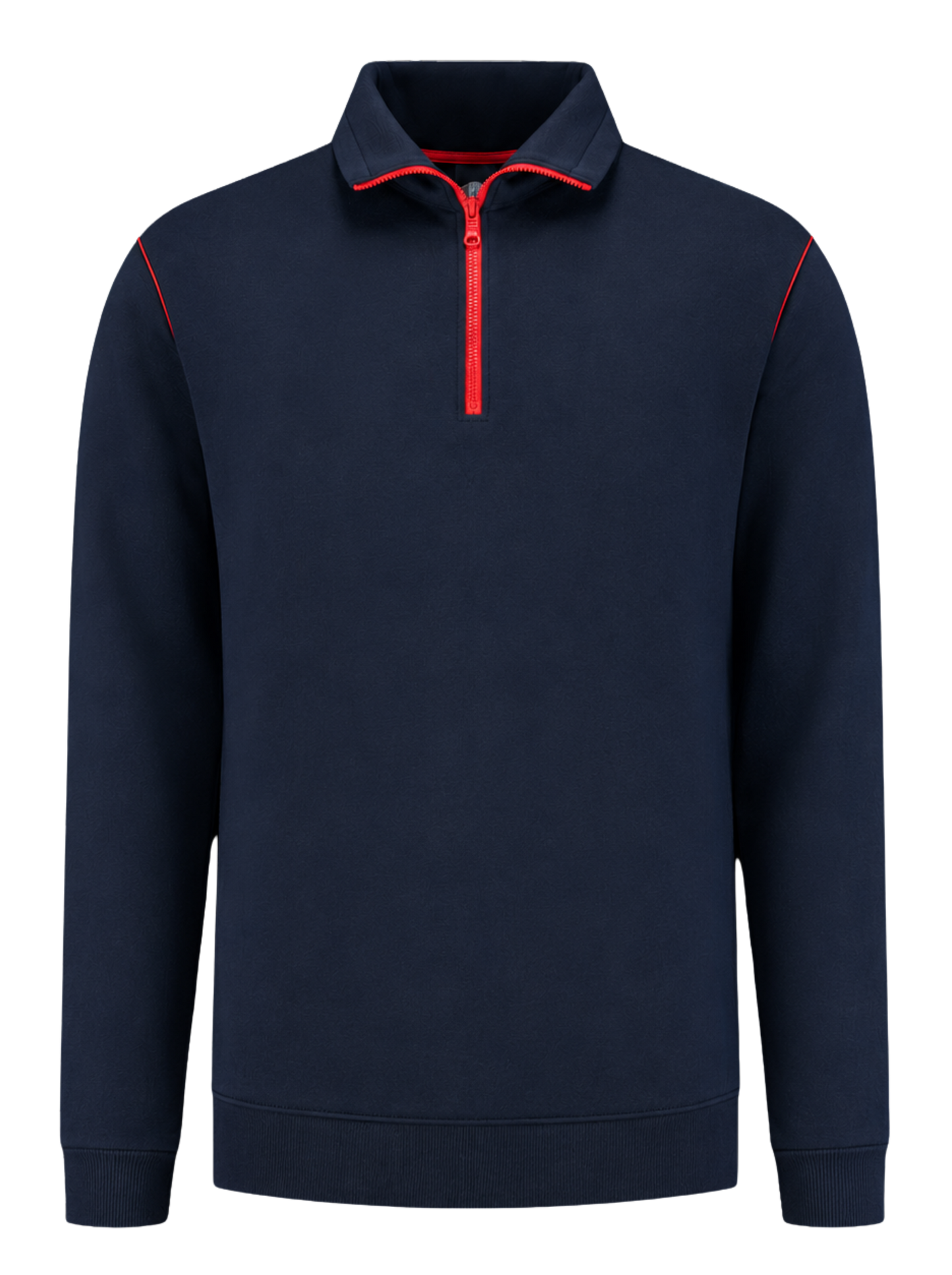 Werksweater navy/rood