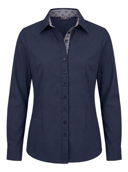 Dames travel blouse – navy