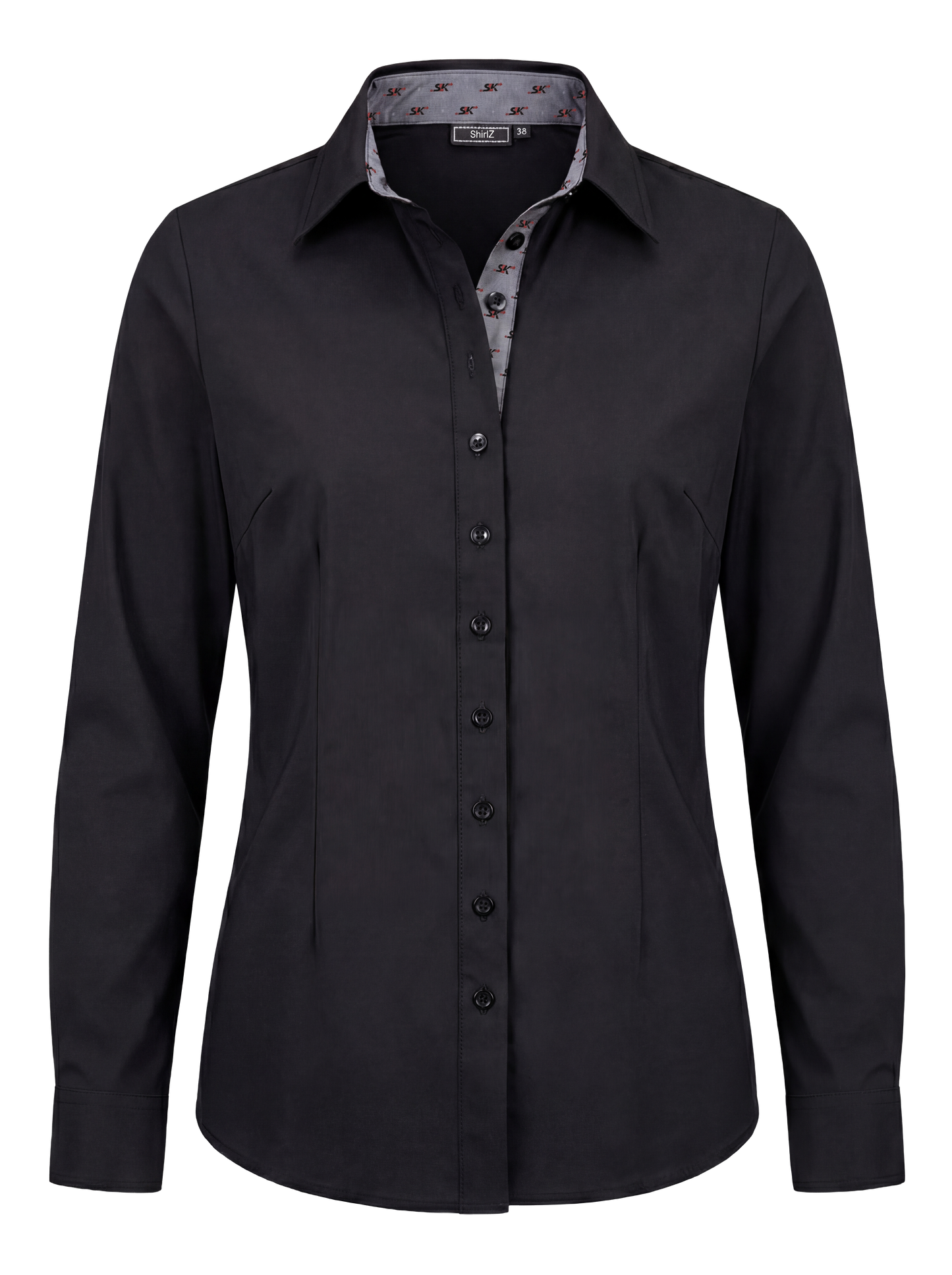 Dames travel blouse – zwart