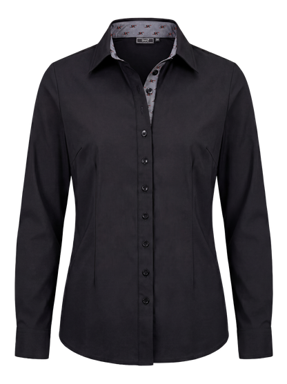 Dames travel blouse – zwart