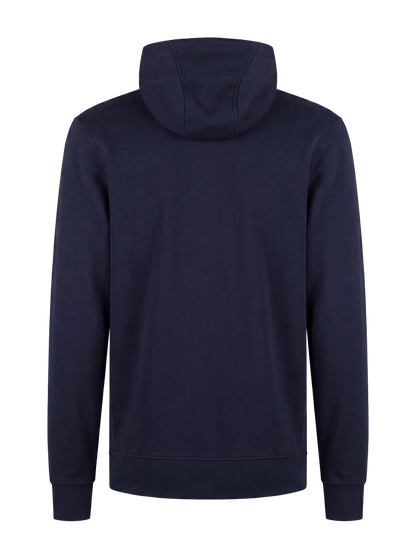 Werkhoodie navy/geel