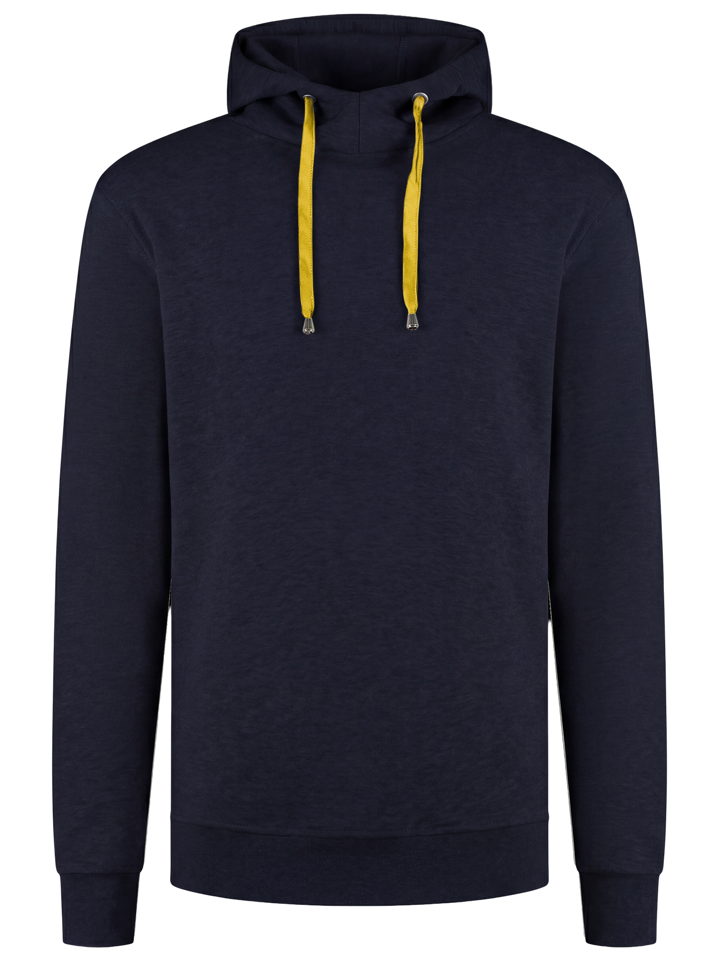 Werkhoodie navy/geel