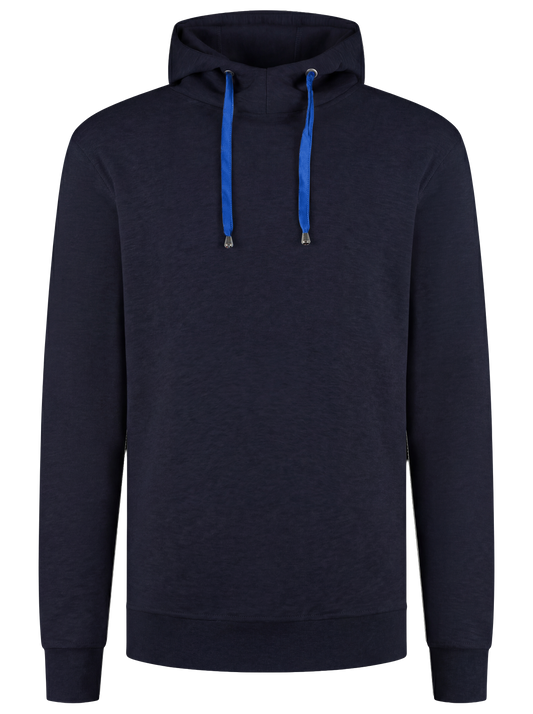 Werkhoodie navy/kobalt