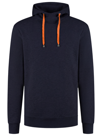 Werkhoodie navy/oranje