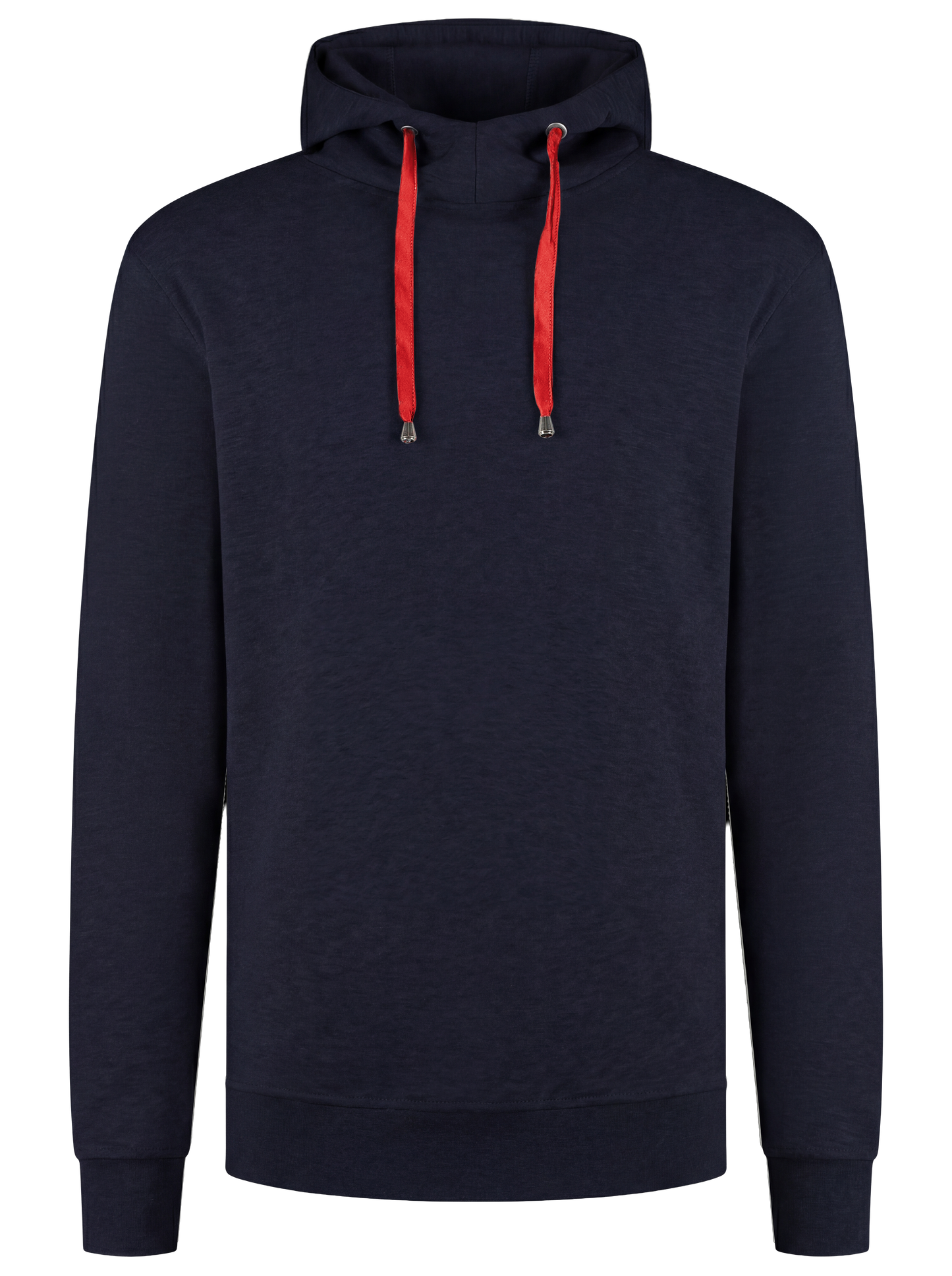 Werkhoodie navy/rood
