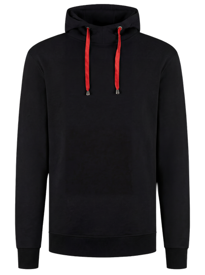 Werkhoodie zwart/rood