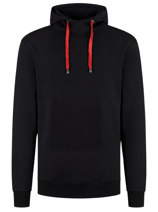 Werkhoodie zwart/rood