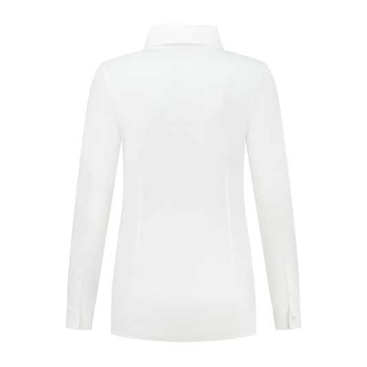 Damesblouse met logo stijlvol, duurzaam en herkenbaar