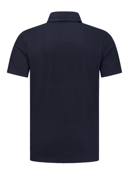 Representatieve polo met logostof -navy