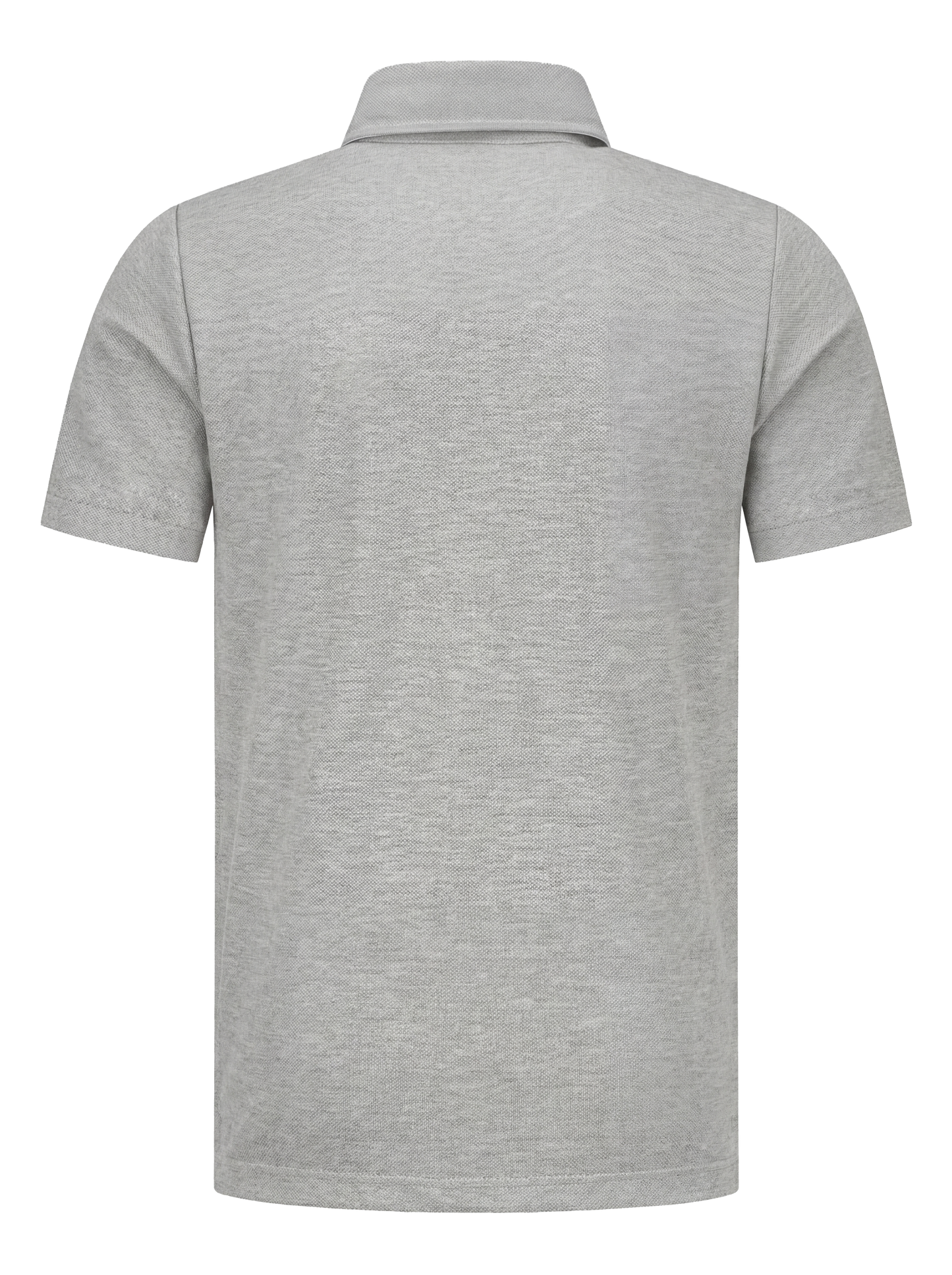 Representatieve polo met logostof -lichtgrijs melange